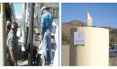 Dilling two monitoring wells in KSA